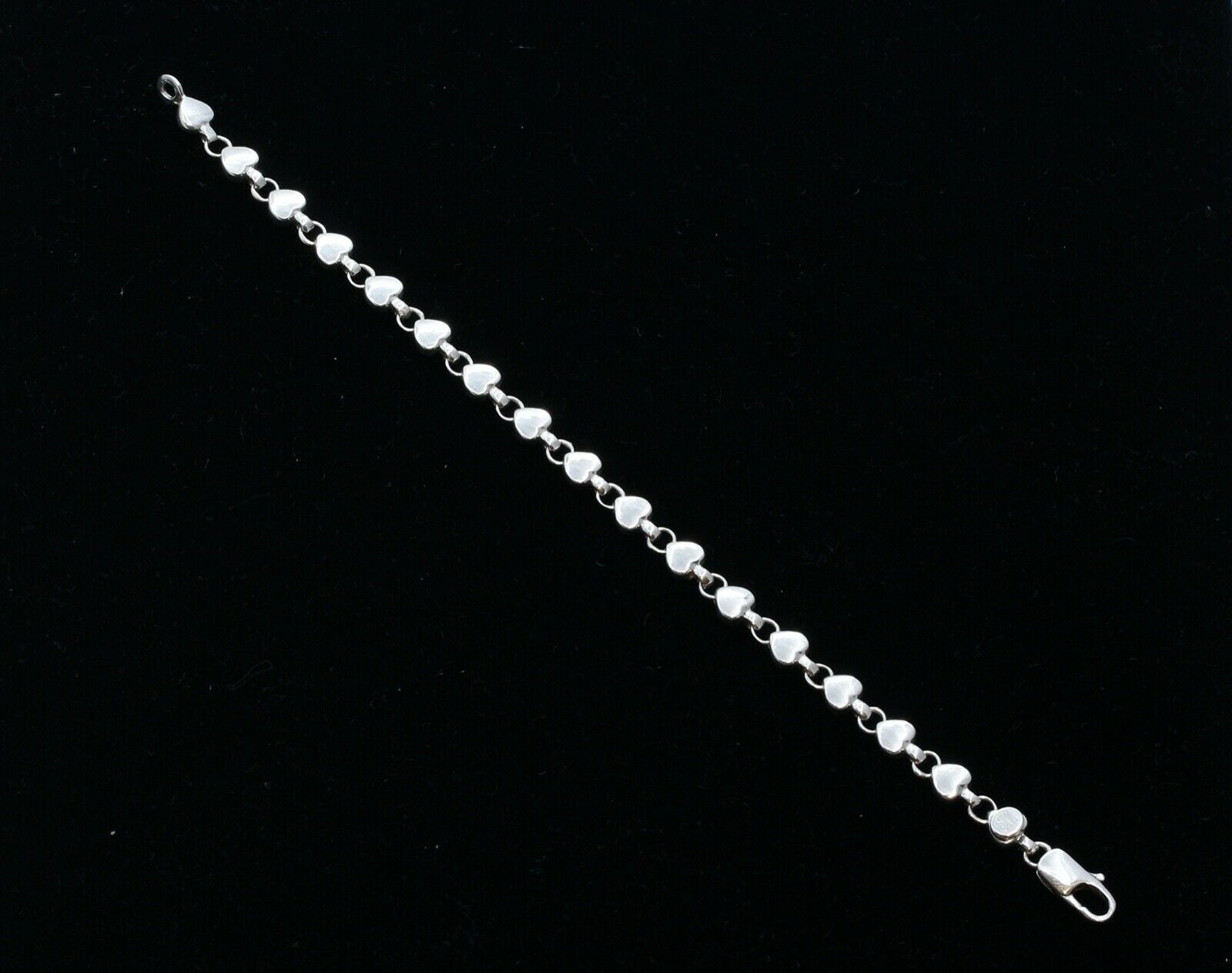 Tiffany and Co Hearts Link 925 Sterling Silver Bracelet