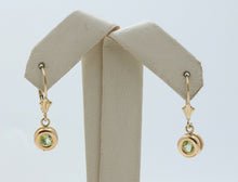 Load image into Gallery viewer, Ladies Vintage Peridot 14K Yellow Gold Earrings
