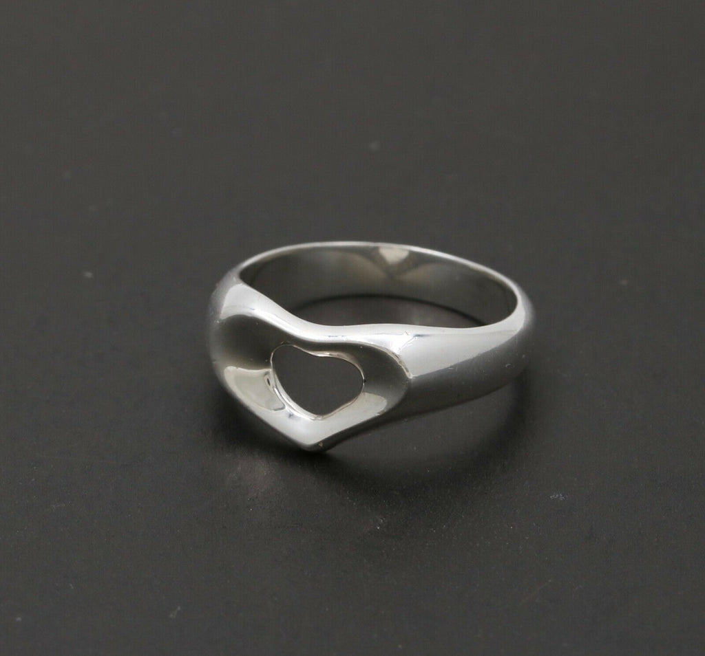 Tiffany and Co. Open Heart 925 Sterling Silver Ring