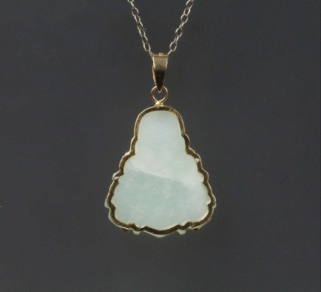 Vintage Natural Jade Buddha Pendant