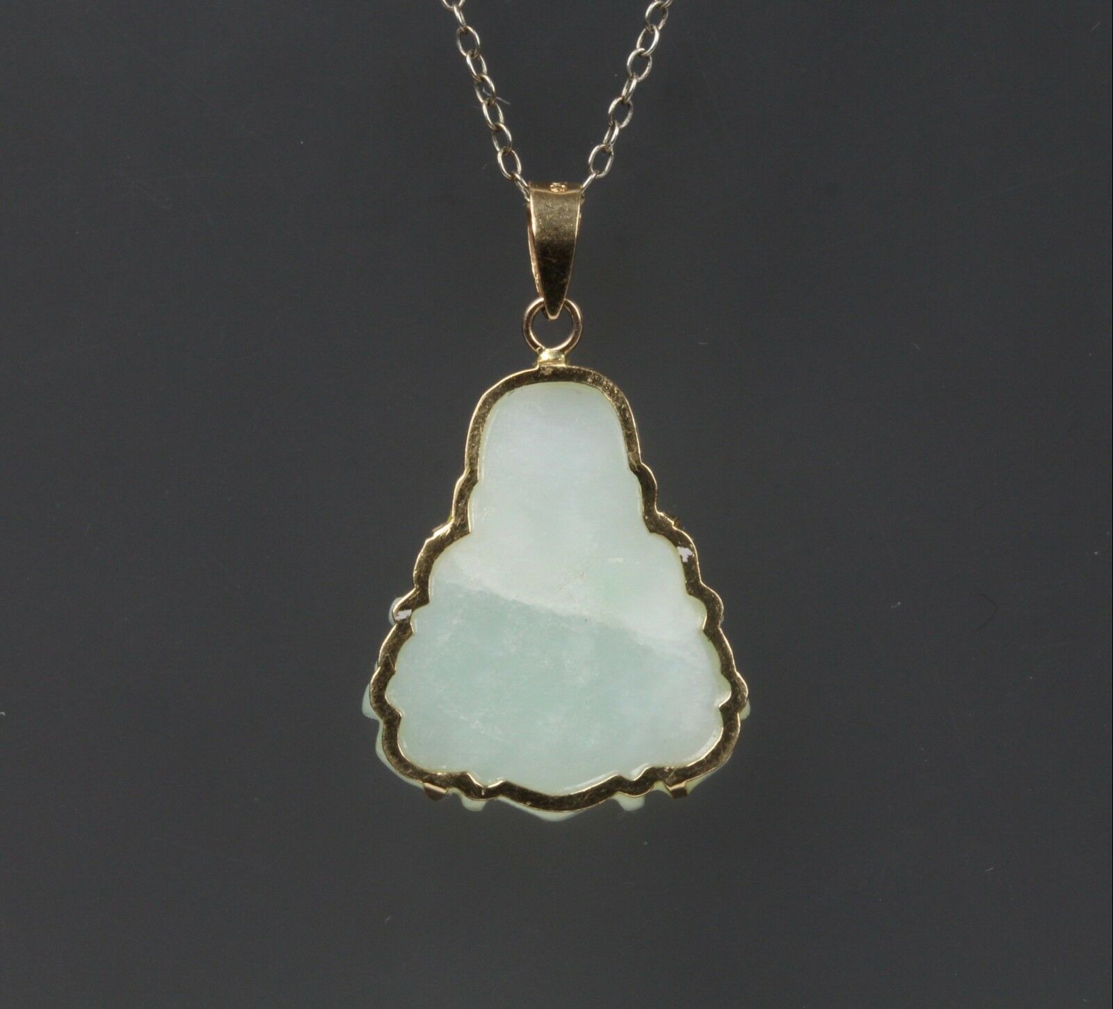 Vintage Natural Jade Buddha Pendant