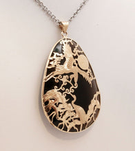 Load image into Gallery viewer, Beautiful Mystic Healing Birds Of Paradise 14K Smoky Topaz Pendant
