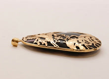 Load image into Gallery viewer, Beautiful Mystic Healing Birds Of Paradise 14K Smoky Topaz Pendant
