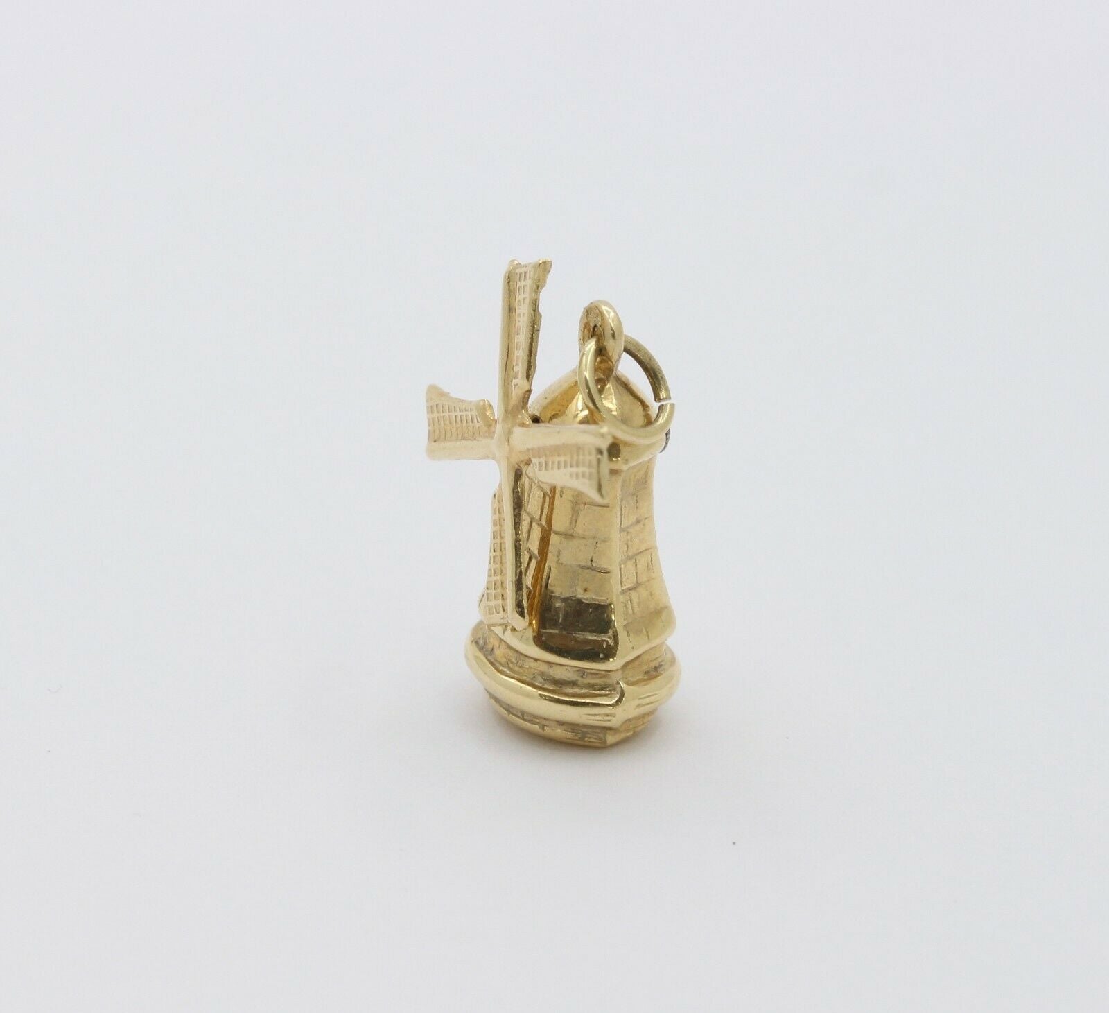 Vintage 14K Yellow Gold Windmill Pendant