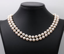 Load image into Gallery viewer, Art Deco Akoya Pearls 14K Yellow Gold Hallmarked Necklace
