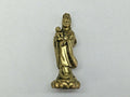 Vintage Guan Yin Holding Baby Brass Statue