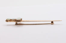 Load image into Gallery viewer, Victorian Edwardian Opals 14K Yellow Gold Broadsword Brooch Pin
