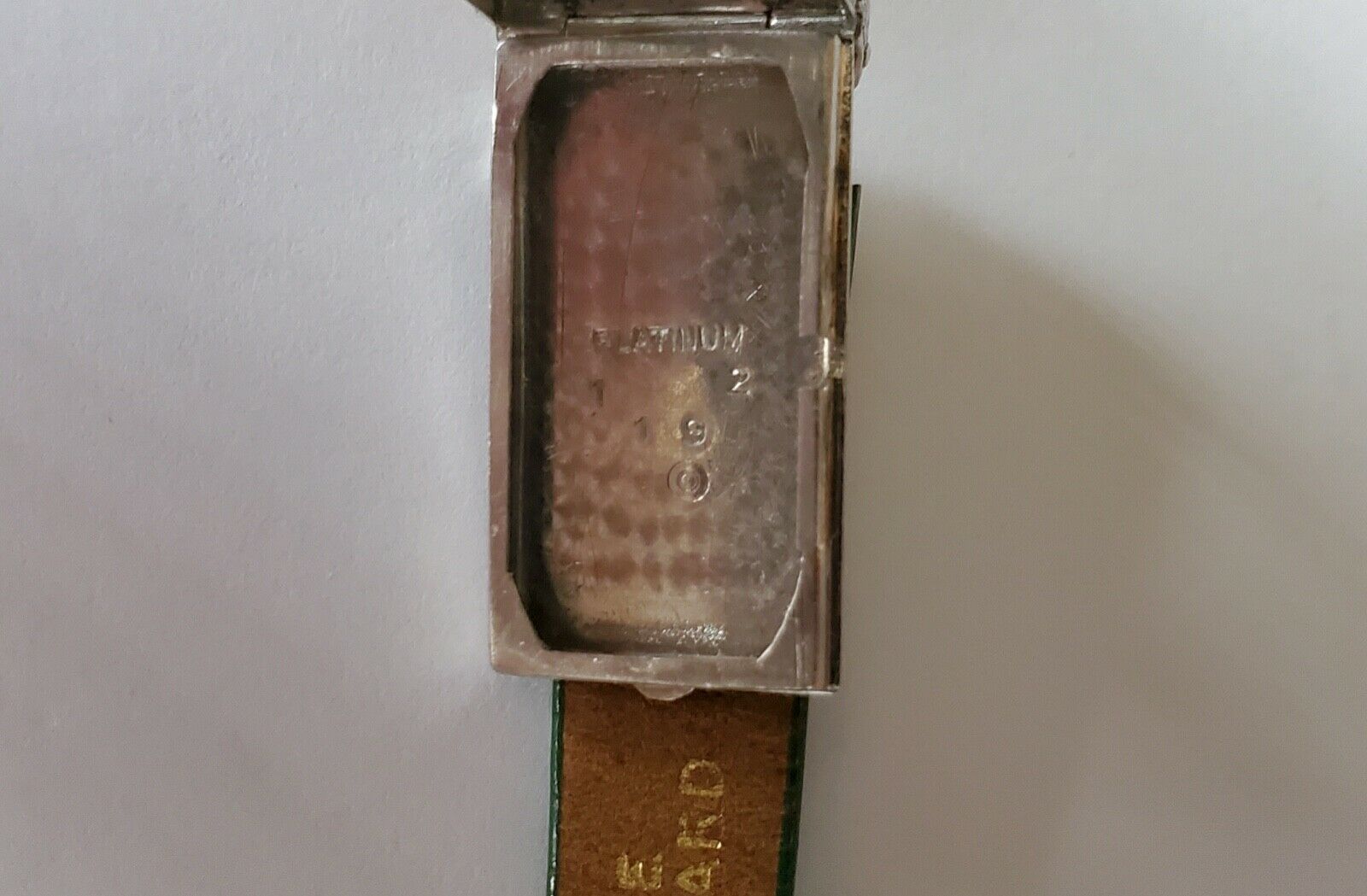 Art Deco Gruen Diamonds Emeralds Platinum Ladies Watch