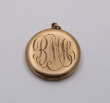 Load image into Gallery viewer, Antique VIctorian Gold Filled Paste Locket Pendant
