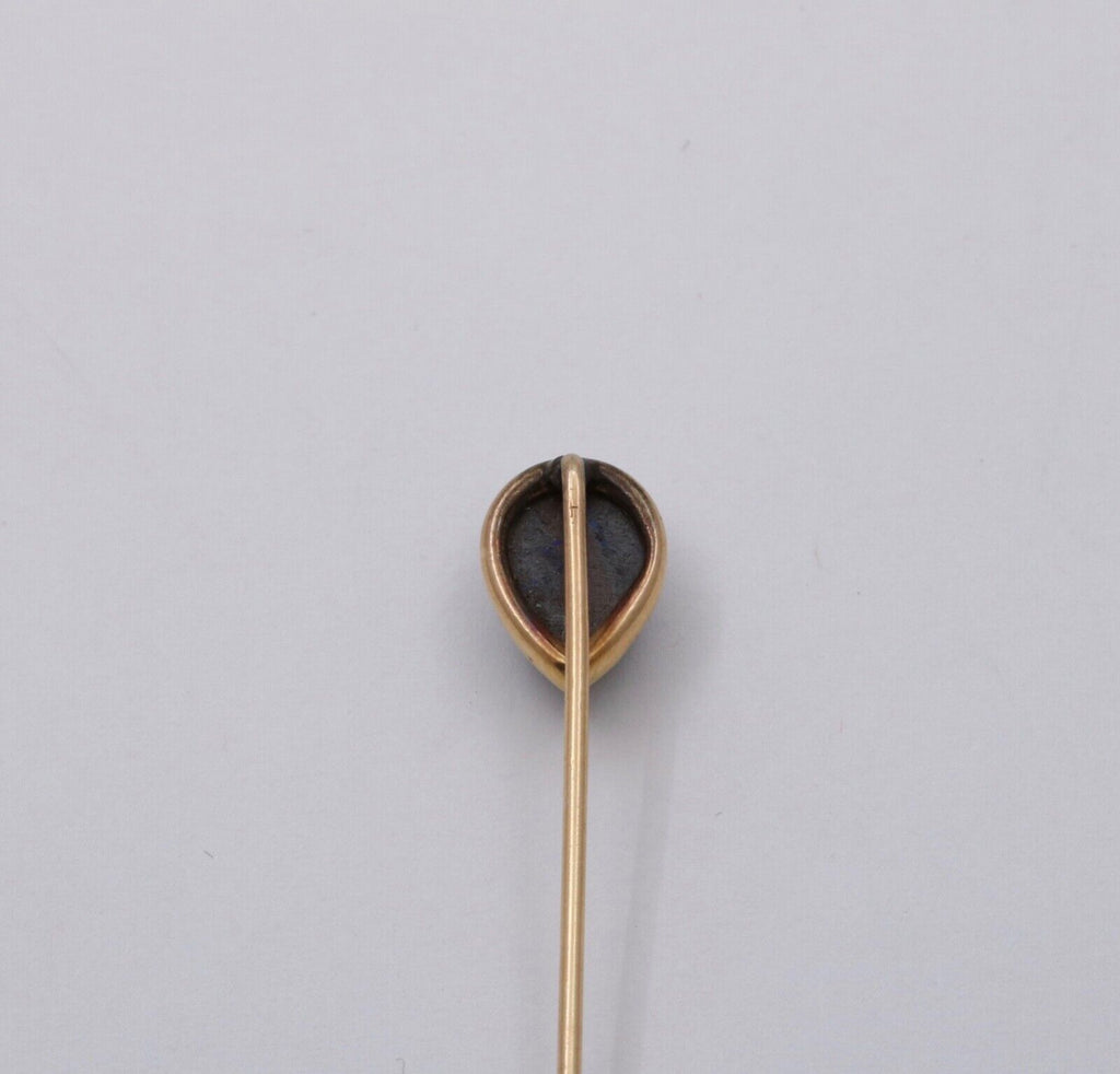 Victorian Boulder Opal 14K Yellow Gold Stick Pin