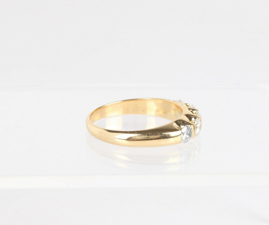 Vintage 1960's Wedding Band with Five Diamonds