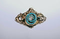 Victorian Snake Turquoise Brooch Pendant