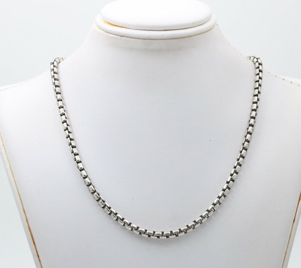 Classic David Yurman 22 inches sterling silver Rounded Venetian Link Necklace