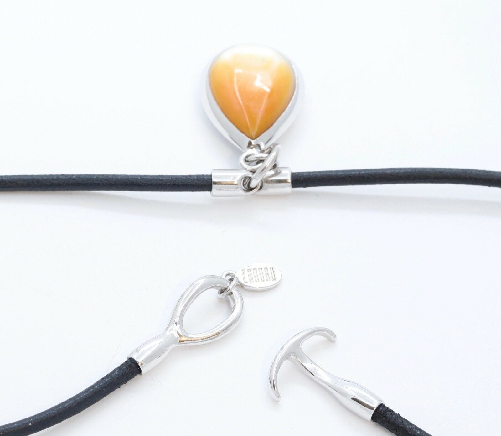 Landau Mother of Pearl Drop Pendant Necklace
