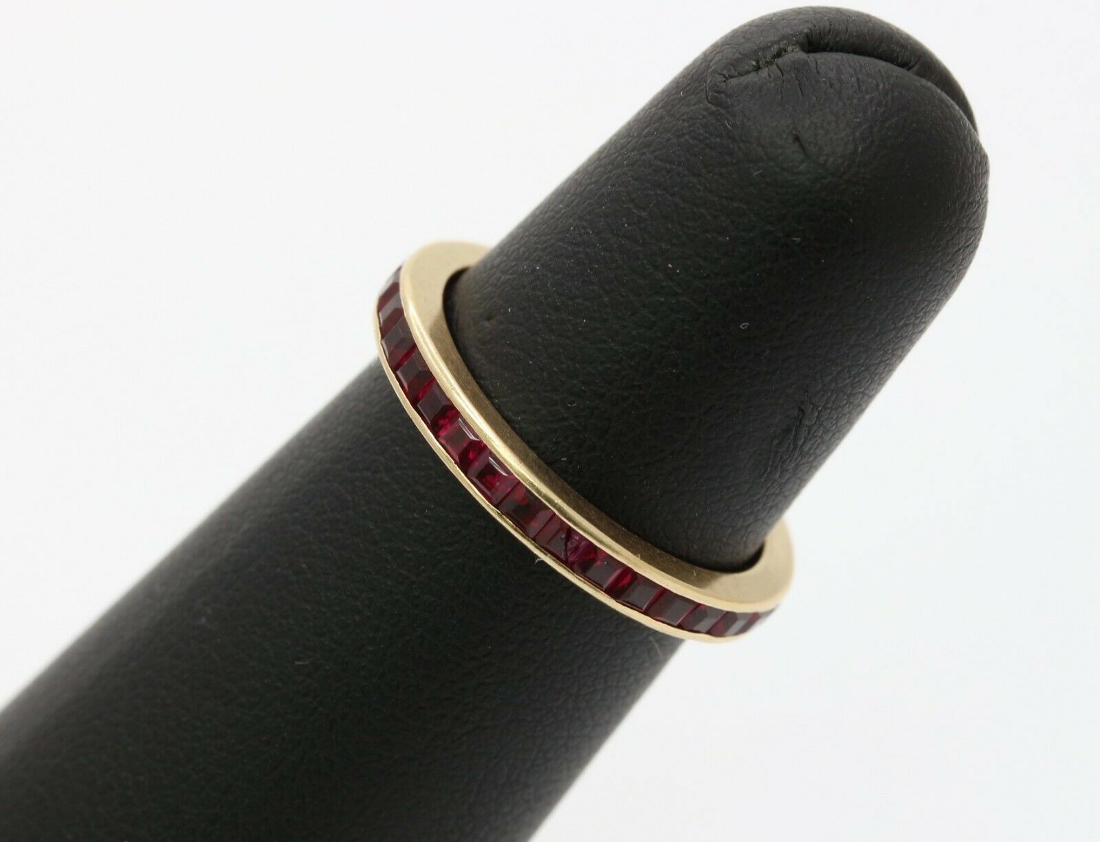 Vintage 14K Yellow Gold Ruby Eternity Band