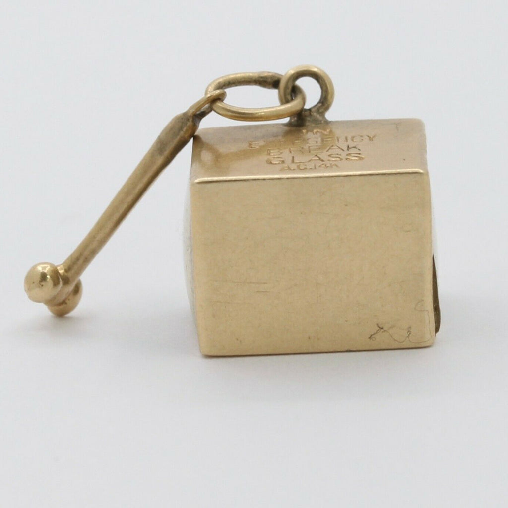 Vintage 14K Yellow Gold Emergency Money Charm