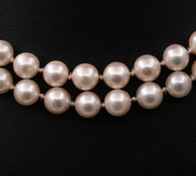 Load image into Gallery viewer, Art Deco Akoya Pearls 14K Yellow Gold Hallmarked Necklace
