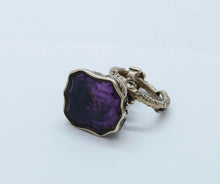 Load image into Gallery viewer, Victorian Amethyst 10K Yellow Gold FOB Charm Pendant
