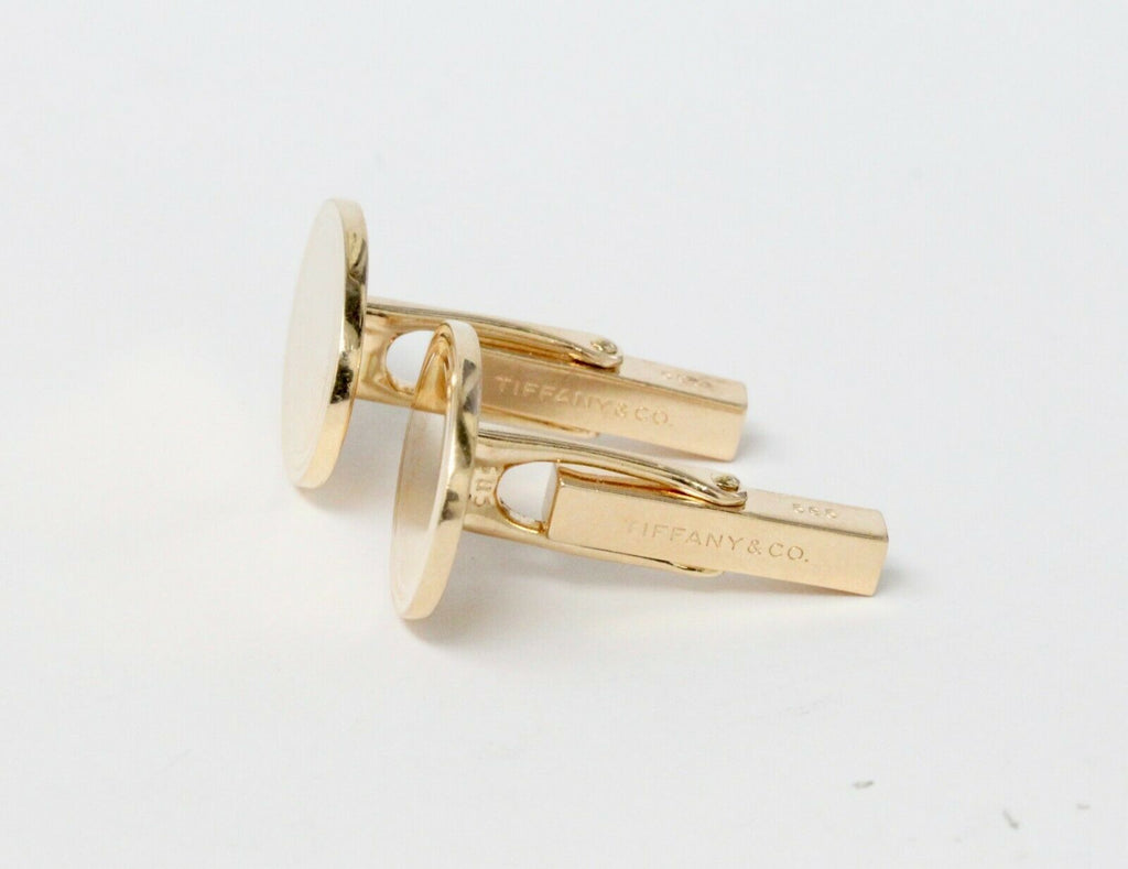 Vintage Tiffany & Co 14K Yellow Gold Cufflinks