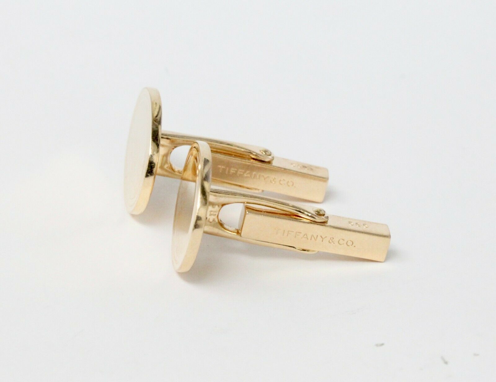 Vintage Tiffany & Co 14K Yellow Gold Cufflinks