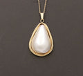 Vintage Mabe Pearl 14K Yellow Gold Pendant