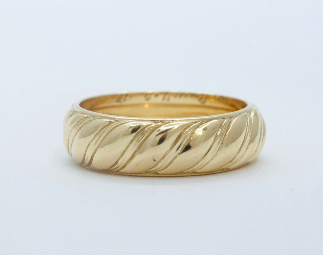 Very Fine 18K Buccelatti Cable Ring