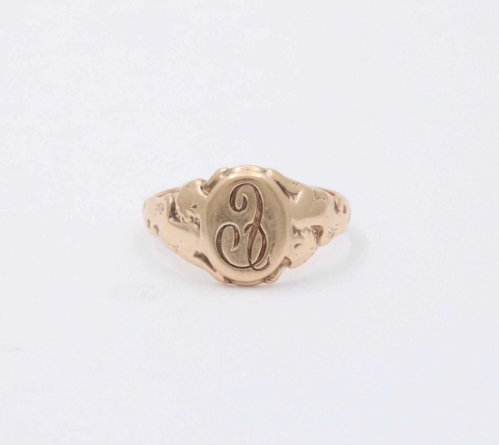 Victorian Signet 10K Yellow Gold Ring