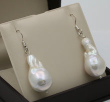 Load image into Gallery viewer, Vintage Baroque Saltwater Pearl 14K White Gold Earrings
