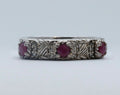 Vintage Judith Ripka Sterling Silver Ruby Ring