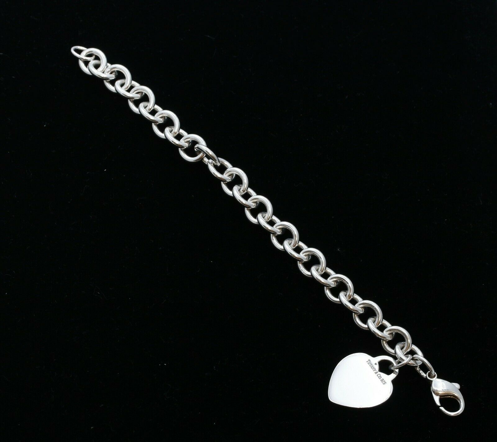 Tiffany & Co Sterling Silver Classic Heart Tag Bracelet