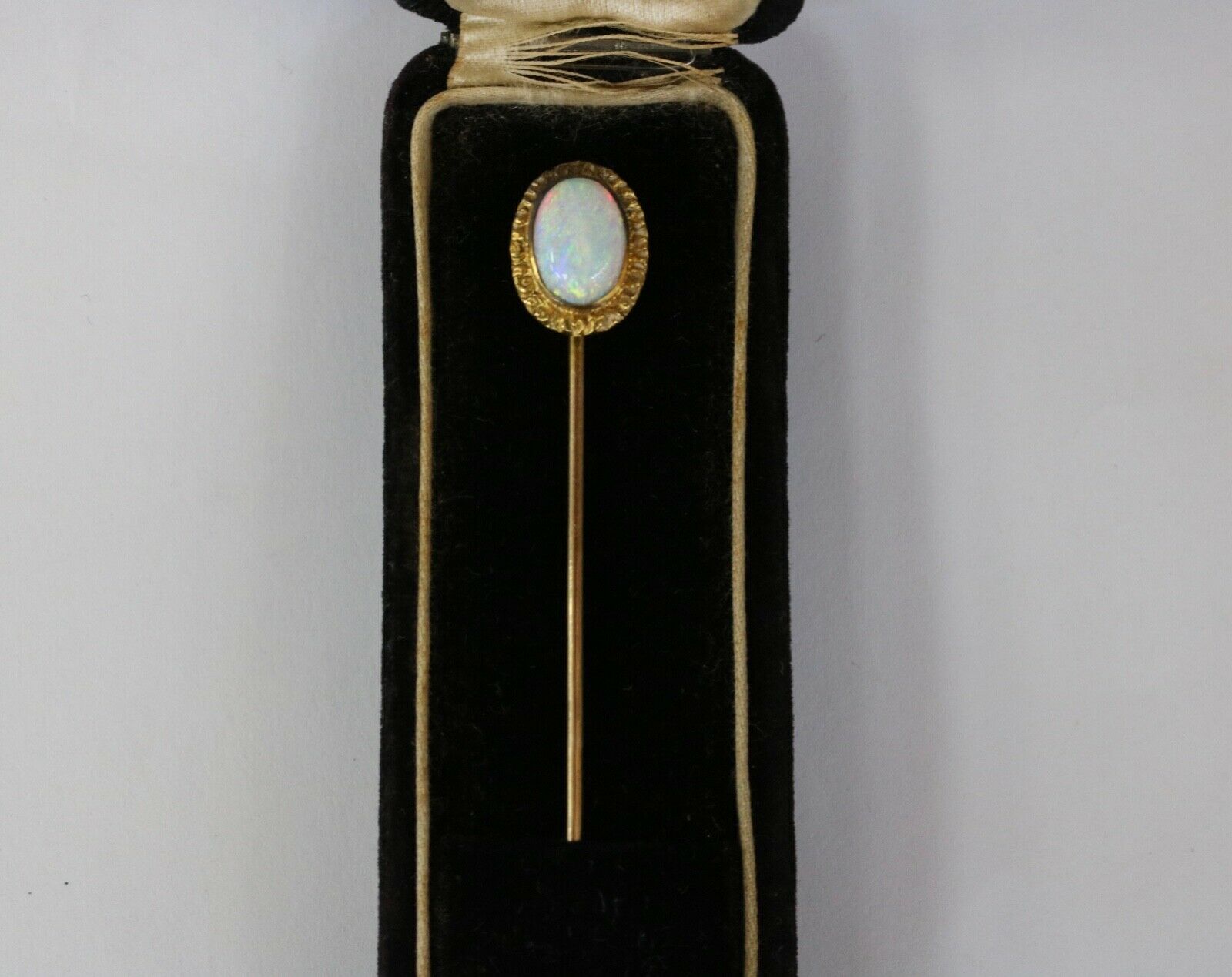 Victorian Opal 18K/14K Yellow Gold Stick Pin