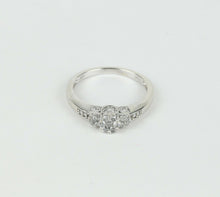 Load image into Gallery viewer, Vintage Ladies Diamonds 10K White Gold Engagement Ring
