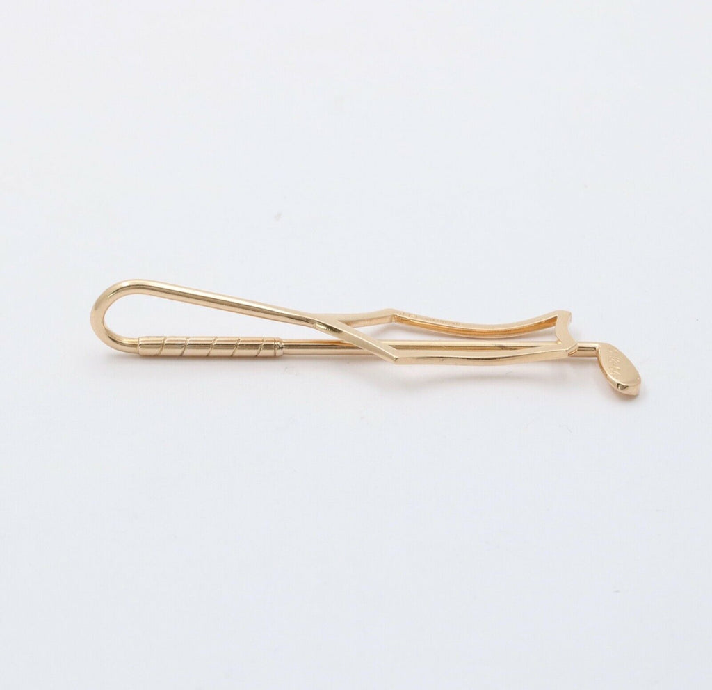Vintage Tiffany & Co 14K Yellow Gold Golf Club Money Clip