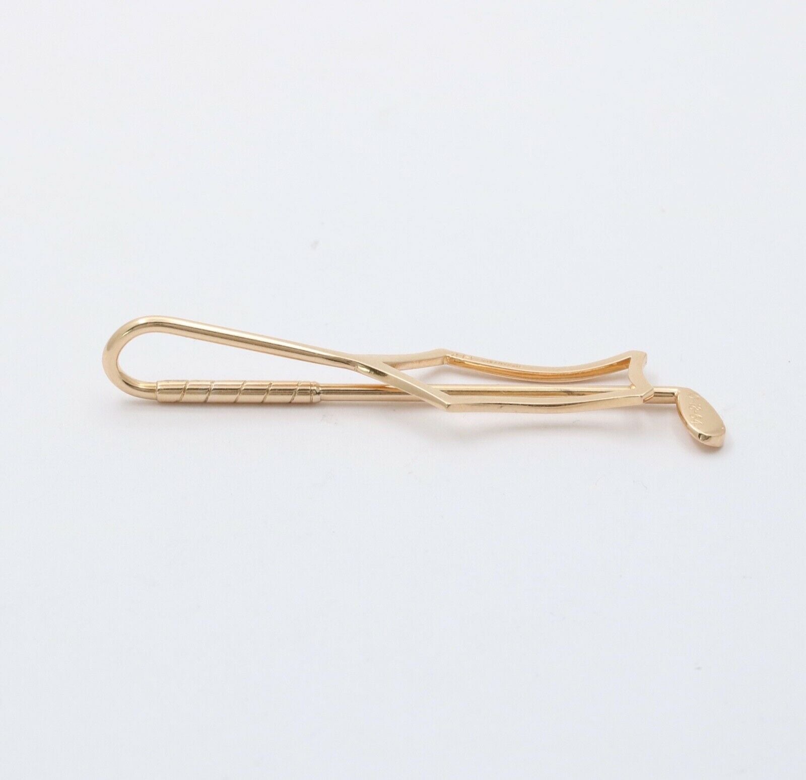 Vintage Tiffany & Co 14K Yellow Gold Golf Club Money Clip