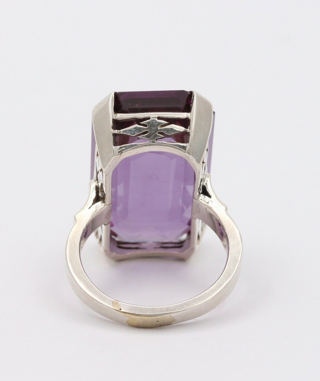 Vintage Huge Tourmaline Sterling Silver Statement Ring
