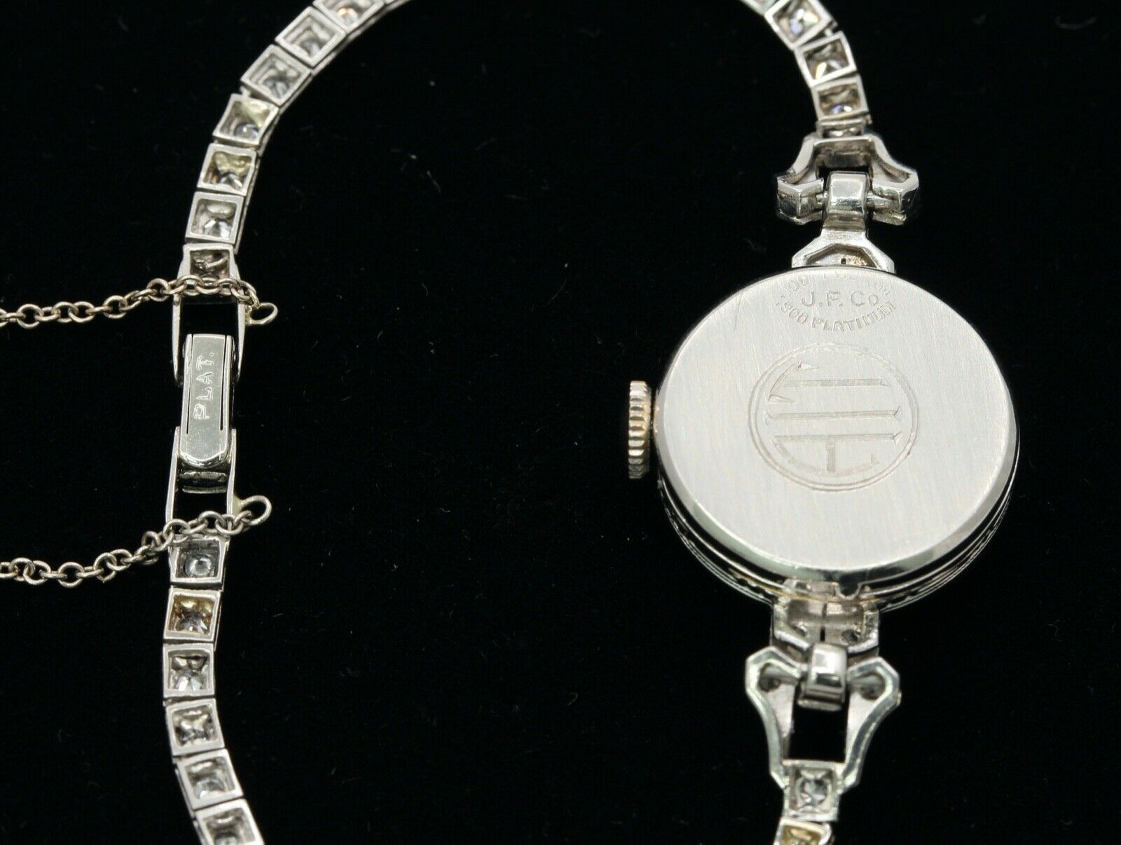 Vintage Ladies Movado Watch Platinum Diamonds