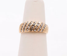 Load image into Gallery viewer, Vintage Ladies Diamonds 14K Yellow Gold Wedding Band Ring
