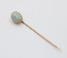 Load image into Gallery viewer, Victorian Opal 14K Yellow Gold Stick Pin
