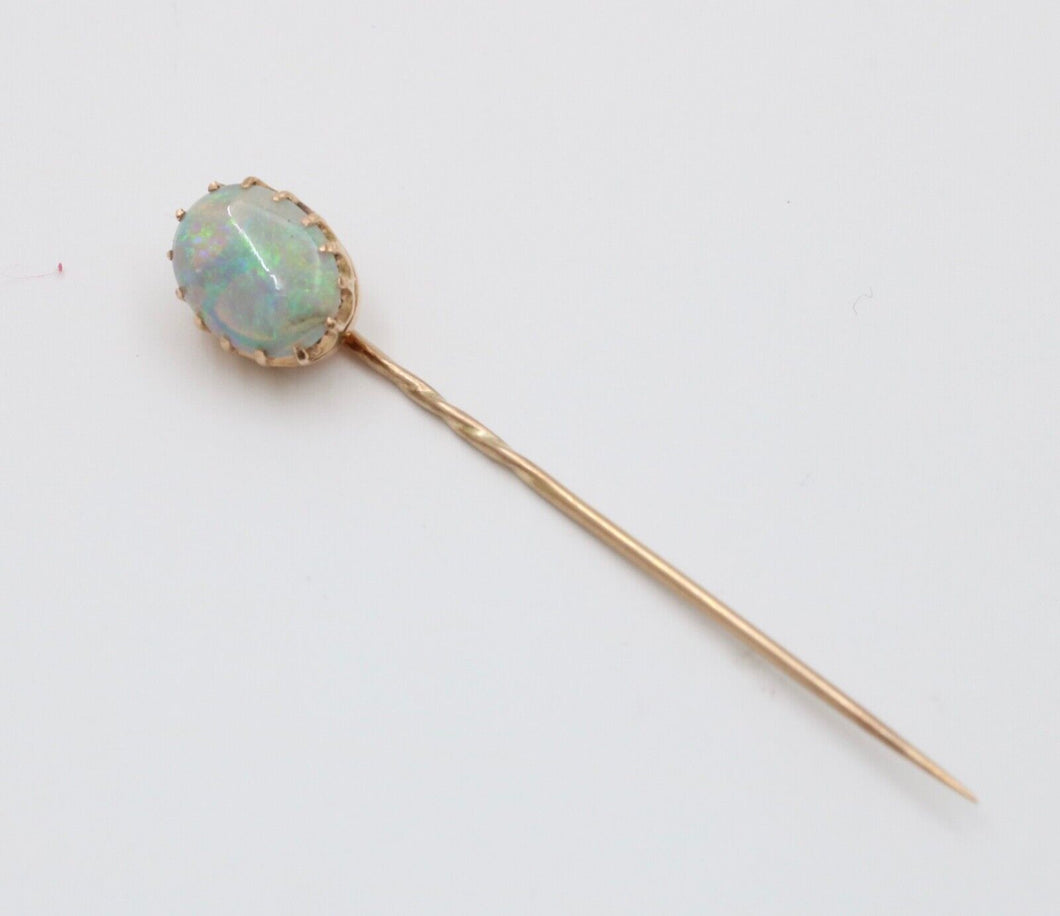 Victorian Opal 14K Yellow Gold Stick Pin