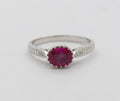 Beautiful Burmese Ruby Diamonds Ring