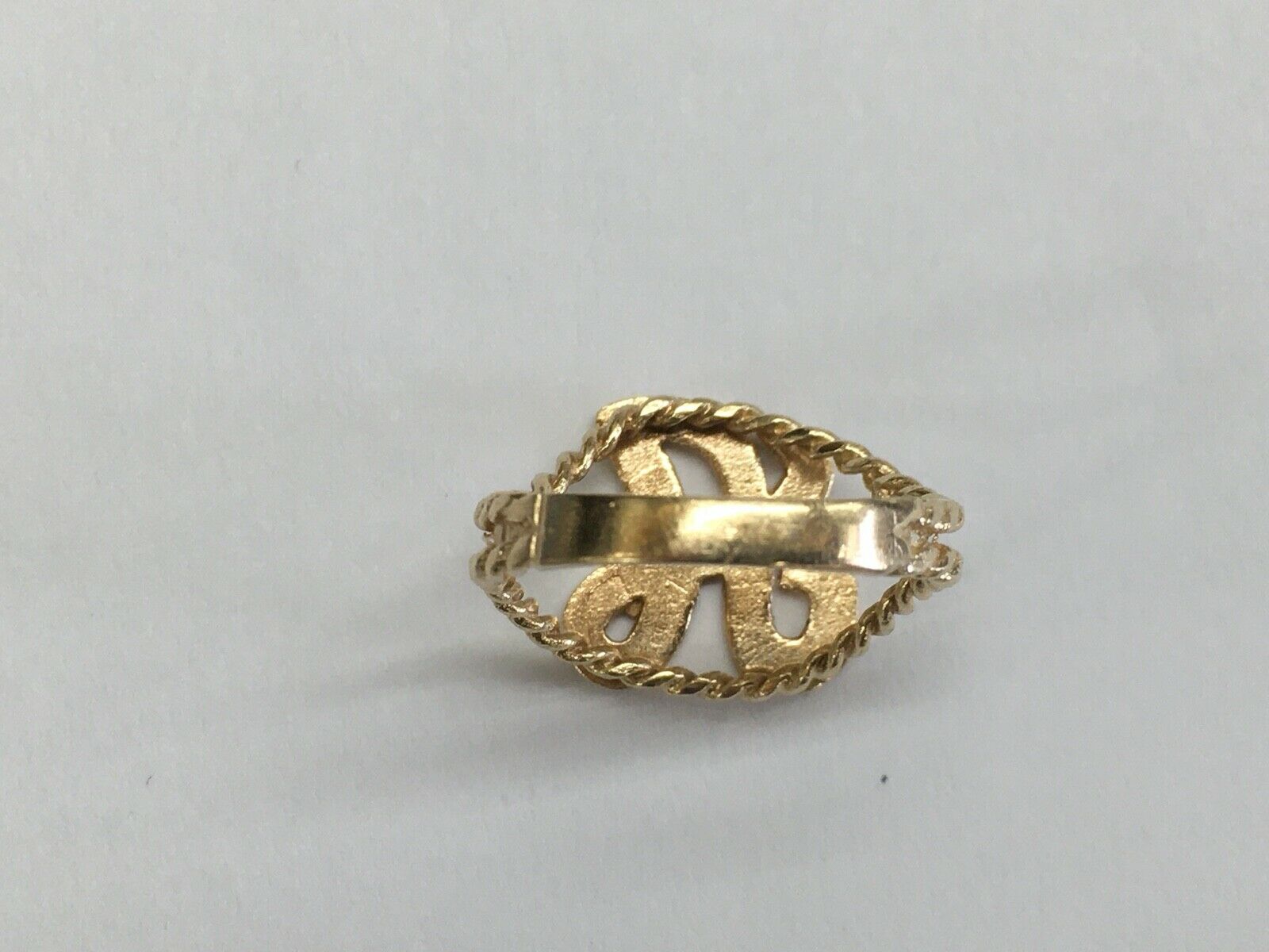 Vintage Ladies 14K Yellow Gold "A" Initial Ring