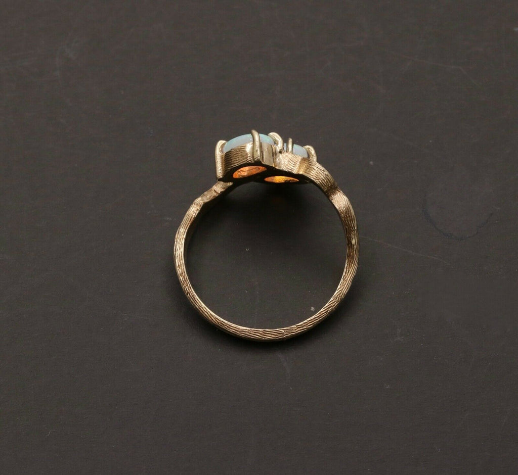 Vintage Opal Vine 14K Yellow Gold Ring
