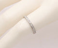Art Deco Diamonds 18K White Gold Eternity Band Ring