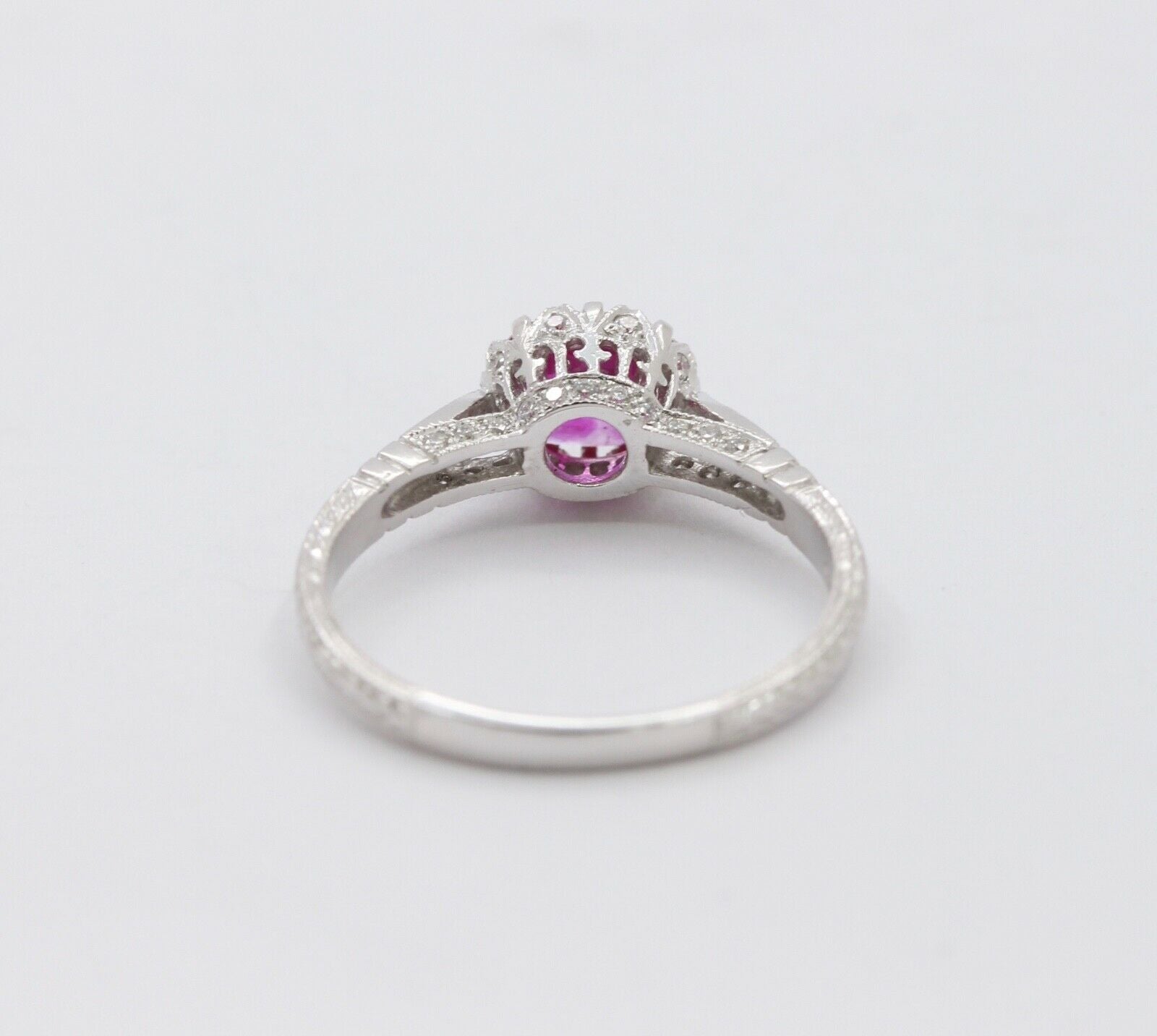 Beautiful Burmese Ruby Diamonds Ring