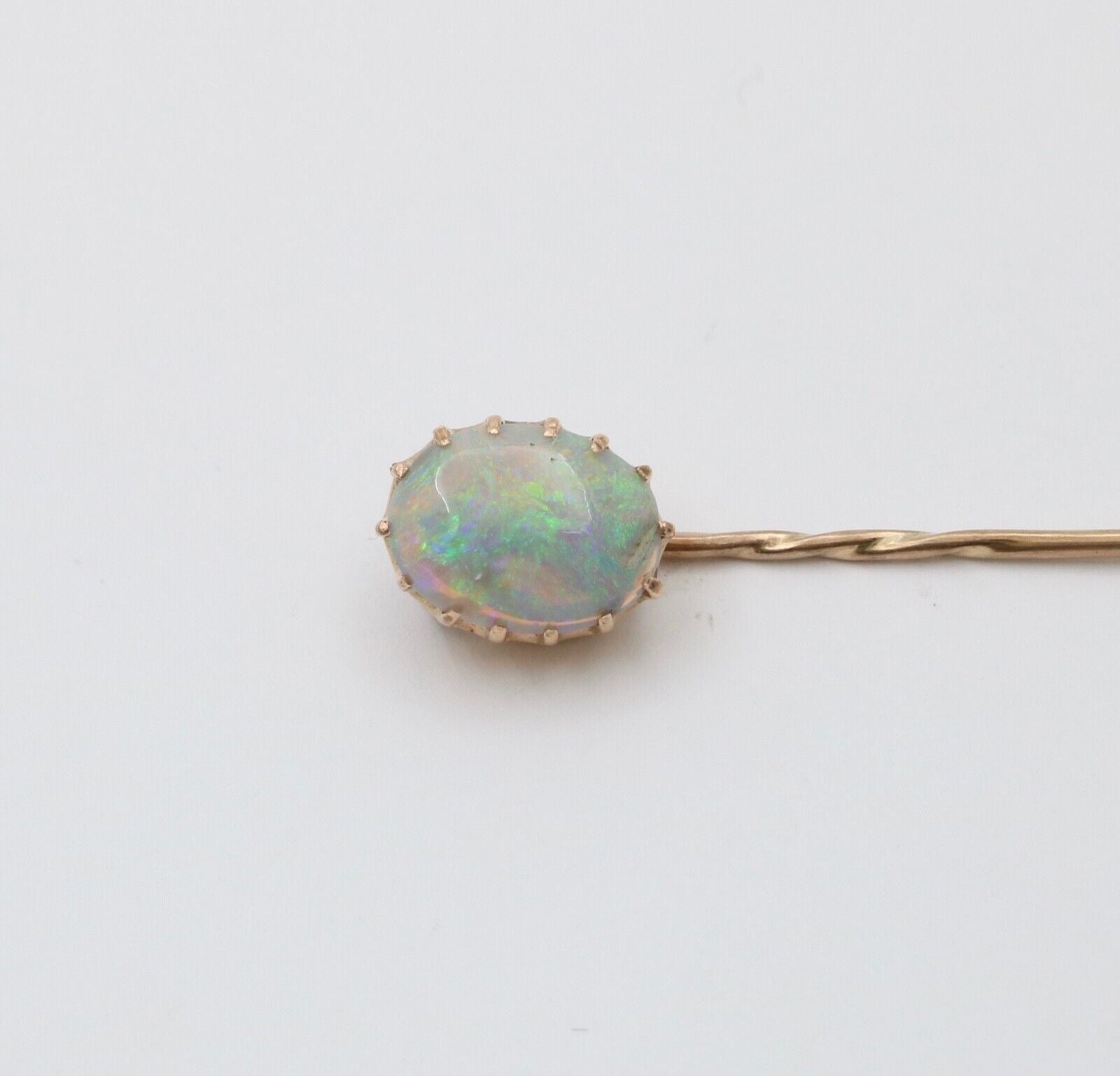 Victorian Opal 14K Yellow Gold Stick Pin