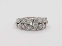 Load image into Gallery viewer, Elegant Vintage Marquise Diamond Platinum Ring Band, Engagement Ring
