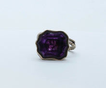 Load image into Gallery viewer, Victorian Amethyst 10K Yellow Gold FOB Charm Pendant
