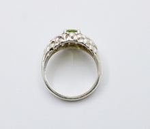 Load image into Gallery viewer, Vintage KABANA Peridot Sterling Silver Ring.
