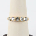 Vintage 1960's Wedding Band with Five Diamonds