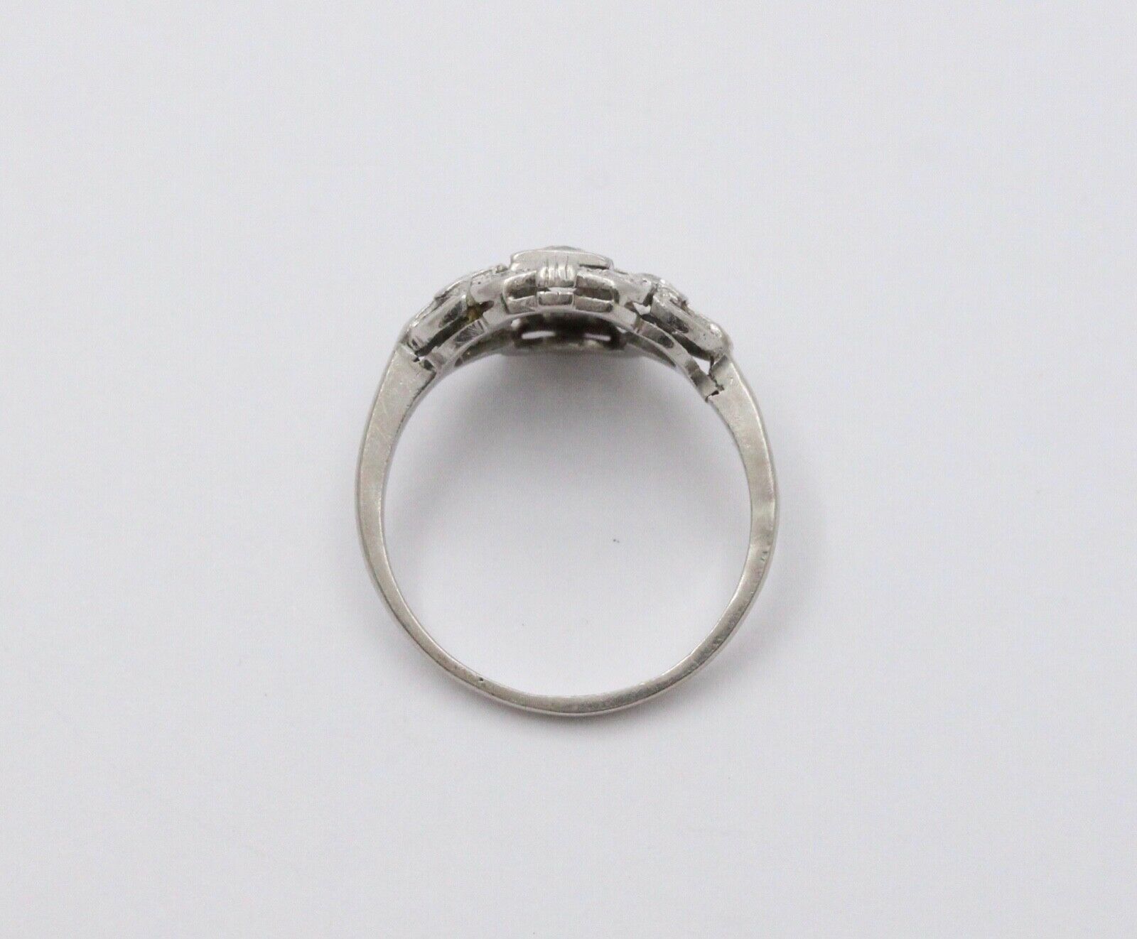 Art Deco Diamonds Platinum Cocktail Ring